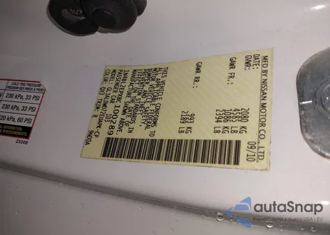 2011 Nissan Altima 3.5 Sr z USA, uszkodzony, nr VIN 1N4BL2EPXBC100289